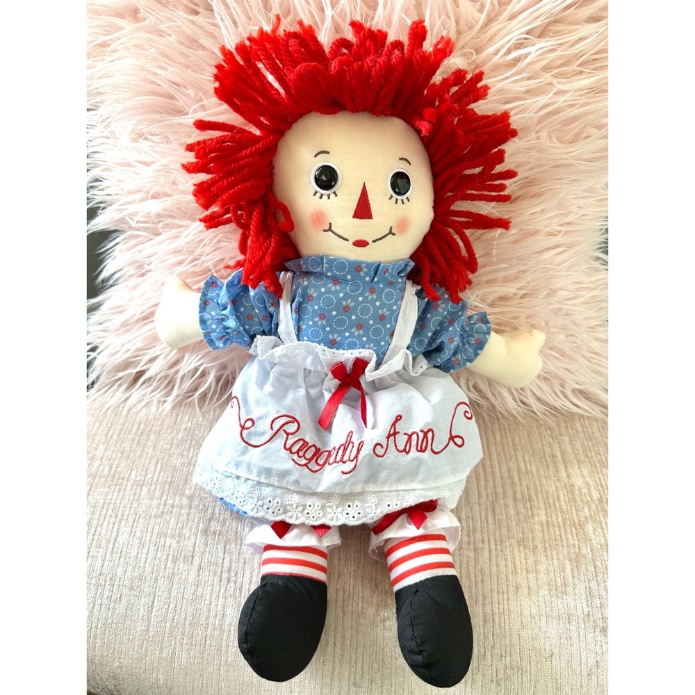 Raggedy Ann Classic American Rag Doll 15” Plush